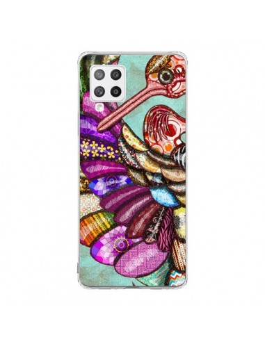 Coque Samsung A42 Paon Multicolore Eco Bird - Maximilian San