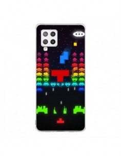 Coque Samsung A42 Invatris Space Invaders Tetris Jeu -...