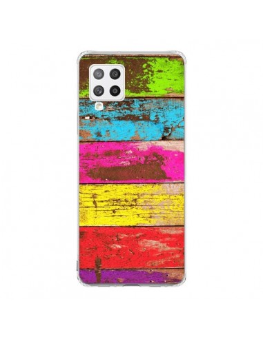 Coque Samsung A42 Bois Coloré Vintage - Maximilian San