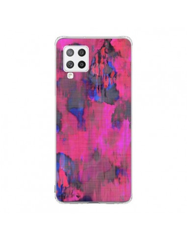 Coque Samsung A42 Fleurs Rose Lysergic Pink - Maximilian San