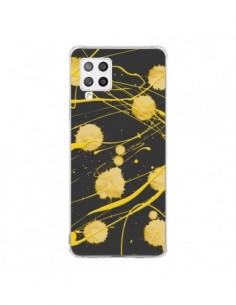 Coque Samsung A42 Gold Splash Peinture Art - Maximilian San