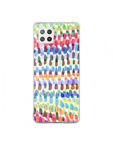 Coque Samsung A42 Artsy Strokes Stripes Colorful - Ninola Design