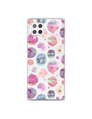 Coque Samsung A42 Big Watery Dots Pink - Ninola Design