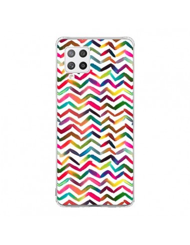 Coque Samsung A42 Chevron Stripes Multicolored - Ninola Design