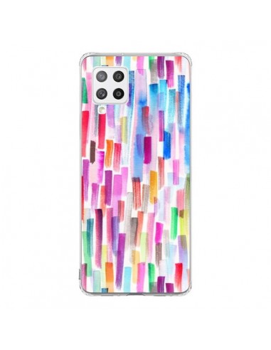 Coque Samsung A42 Colorful Brushstrokes Multicolored - Ninola Design