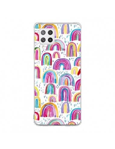 Coque Samsung A42 Cute Watercolor Rainbows - Ninola Design