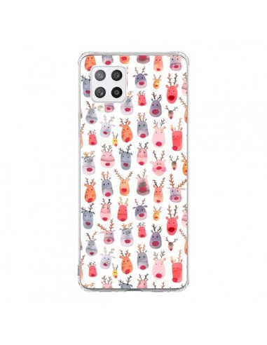 Coque Samsung A42 Cute Winter Reindeers - Ninola Design