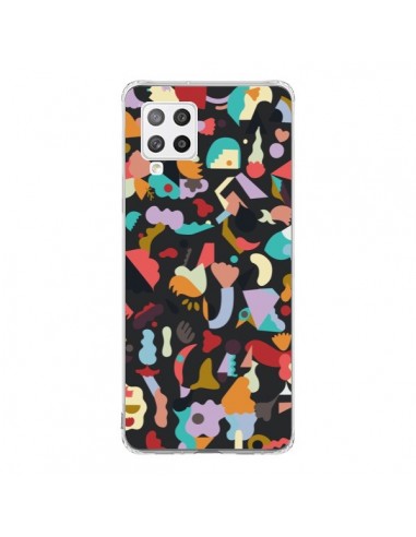 Coque Samsung A42 Dreamy Animal Shapes Black - Ninola Design