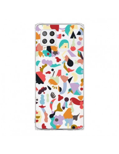 Coque Samsung A42 Dreamy Animal Shapes White - Ninola Design