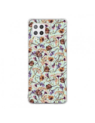 Coque Samsung A42 Dry Blue Flowers - Ninola Design