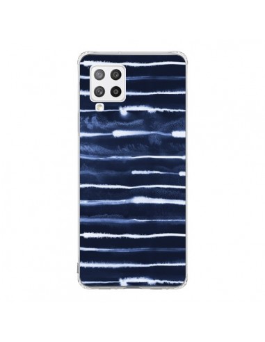 Coque Samsung A42 Electric Lines Navy - Ninola Design