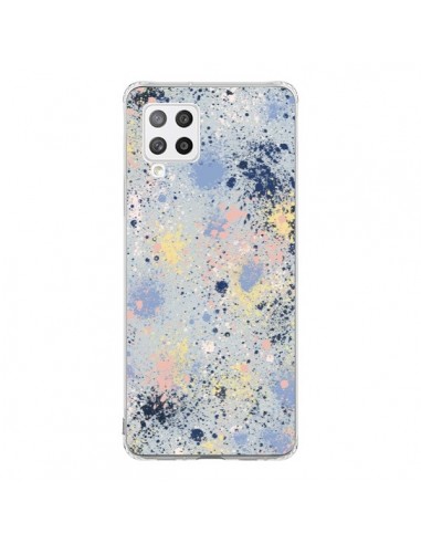 Coque Samsung A42 Gradient Watercolor Lines Blue - Ninola Design