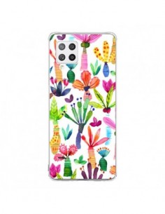 Coque Samsung A42 Overlapped Watercolor Dots - Ninola Design