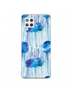 Coque Samsung A42 Rain Stitches Neon - Ninola Design