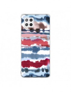 Coque Samsung A42 Smoky Marble Watercolor Dark - Ninola...