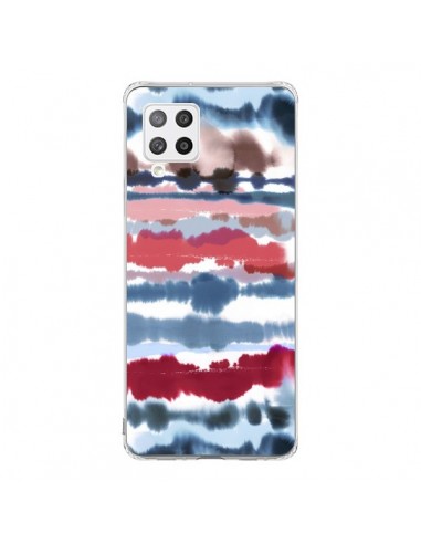 Coque Samsung A42 Smoky Marble Watercolor Dark - Ninola Design