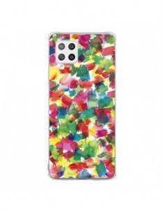 Coque Samsung A42 Speckled Watercolor Blue - Ninola Design