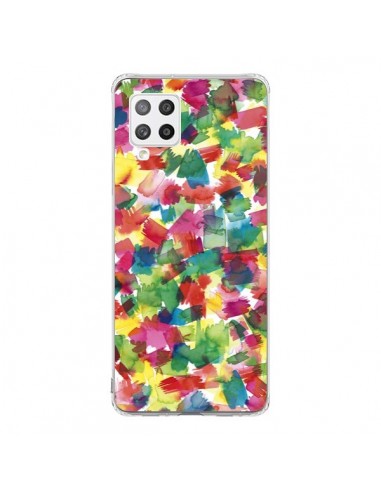 Coque Samsung A42 Speckled Watercolor Blue - Ninola Design