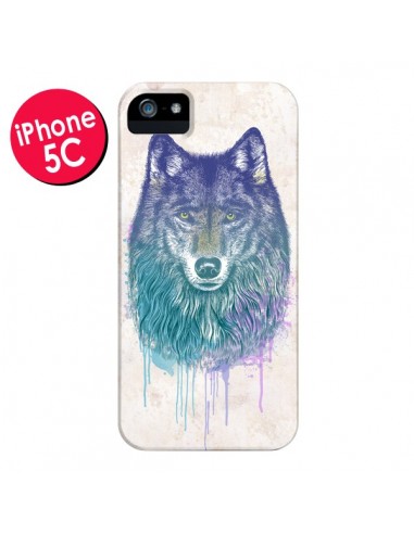 Coque Loup pour iPhone 5C - Rachel Caldwell