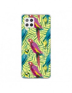 Coque Samsung A42 Tropical Monstera Leaves Multicolored -...