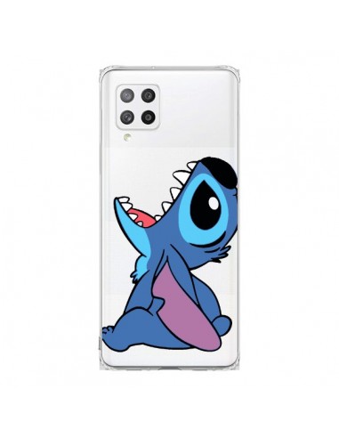 Coque Samsung A42 Stitch de Lilo et Stitch Transparente