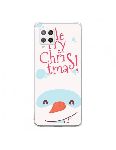 Coque Samsung A42 Bonhomme de Neige Merry Christmas Noël - Nico