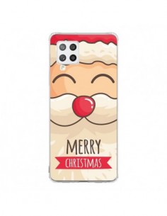 Coque Samsung A42 Moustache du Père Noël Merry Christmas...