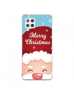 Coque Samsung A42 Bonnet du Père Noël Merry Christmas - Nico