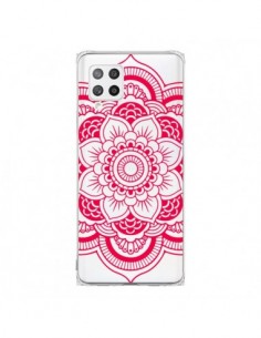 Coque Samsung A42 Mandala Rose Fushia Azteque...