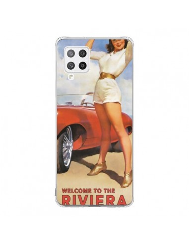Coque Samsung A42 Welcome to the Riviera Vintage Pin Up - Nico