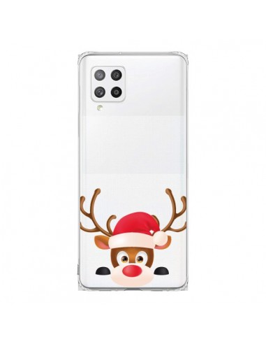 Coque Samsung A42 Renne de Noël transparente - Nico