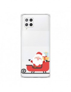 Coque Samsung A42 Père Noël et son Traineau transparente...