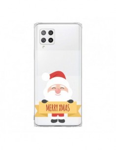 Coque Samsung A42 Père Noël Merry Christmas transparente...
