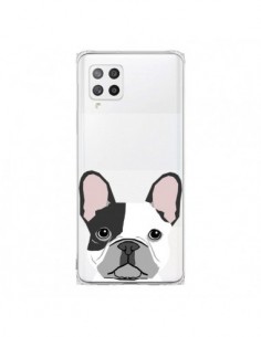 Coque Samsung A42 Bulldog Français Chien Transparente -...