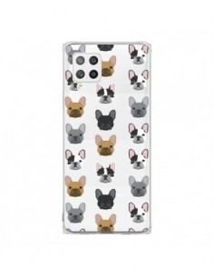 Coque Samsung A42 Chiens Bulldog Français Transparente -...