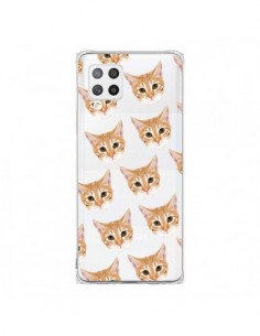 Coque Samsung A42 Chats Beige Transparente - Pet Friendly