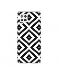 Coque Samsung A42 Diamond Chevron Black and White - Pura...