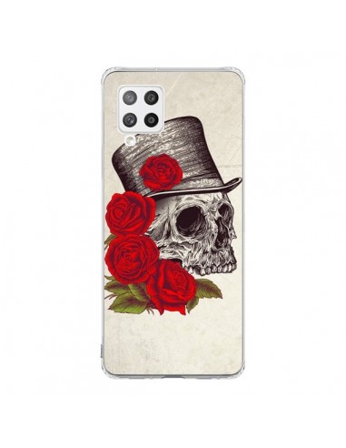 Coque Samsung A42 Gentleman Crane Tête de Mort - Rachel Caldwell