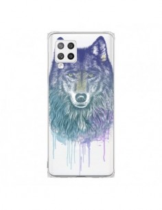 Coque Samsung A42 Loup Wolf Animal Transparente - Rachel...