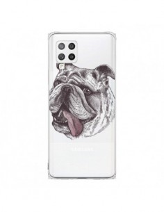Coque Samsung A42 Chien Bulldog Dog Transparente - Rachel...