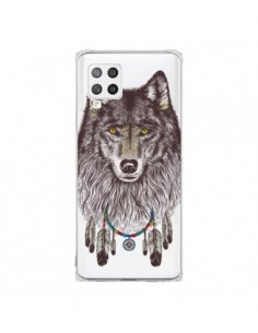 Coque Samsung A42 Loup Wolf Attrape Reves Transparente -...