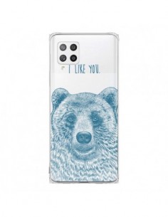 Coque Samsung A42 I Love You Bear Ours Ourson...