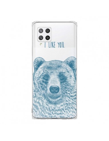 Coque Samsung A42 I Love You Bear Ours Ourson Transparente - Rachel Caldwell