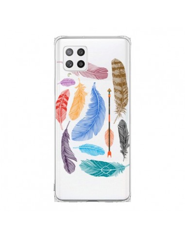 Coque Samsung A42 Plume Feather Couleur Transparente - Rachel Caldwell