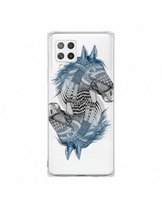 Coque Samsung A42 Cheval Horse Double Transparente -...