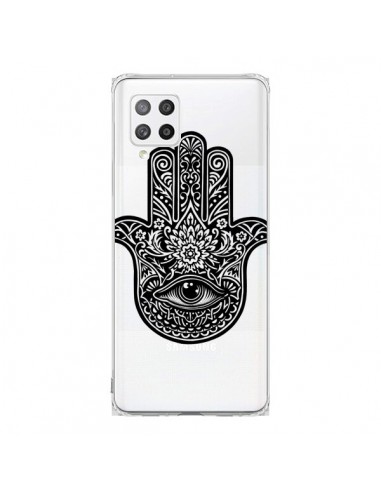 Coque Samsung A42 Hamsa Cinq Doigts Main Mauvais Oeil Transparente - Rachel Caldwell