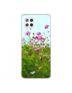 Coque Samsung A42 Fleurs Roses Champ - R Delean