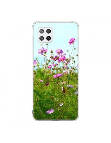 Coque Samsung A42 Fleurs Roses Champ - R Delean