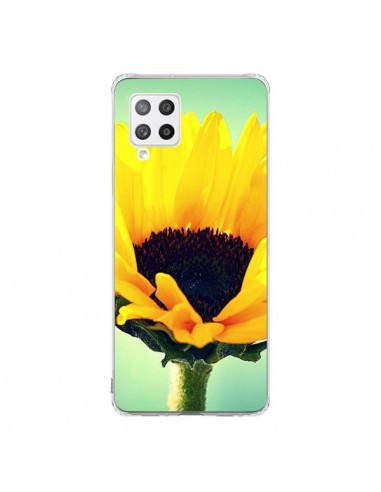Coque Samsung A42 Tournesol Zoom Fleur - R Delean