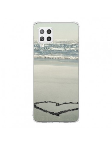 Coque Samsung A42 Coeoeur Plage Beach Mer Sea Love Sable Sand - R Delean
